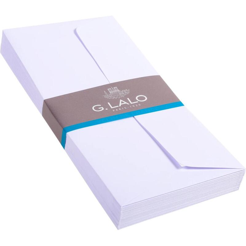 25 enveloppes doublées DL Vélin adhésives - extra blanc