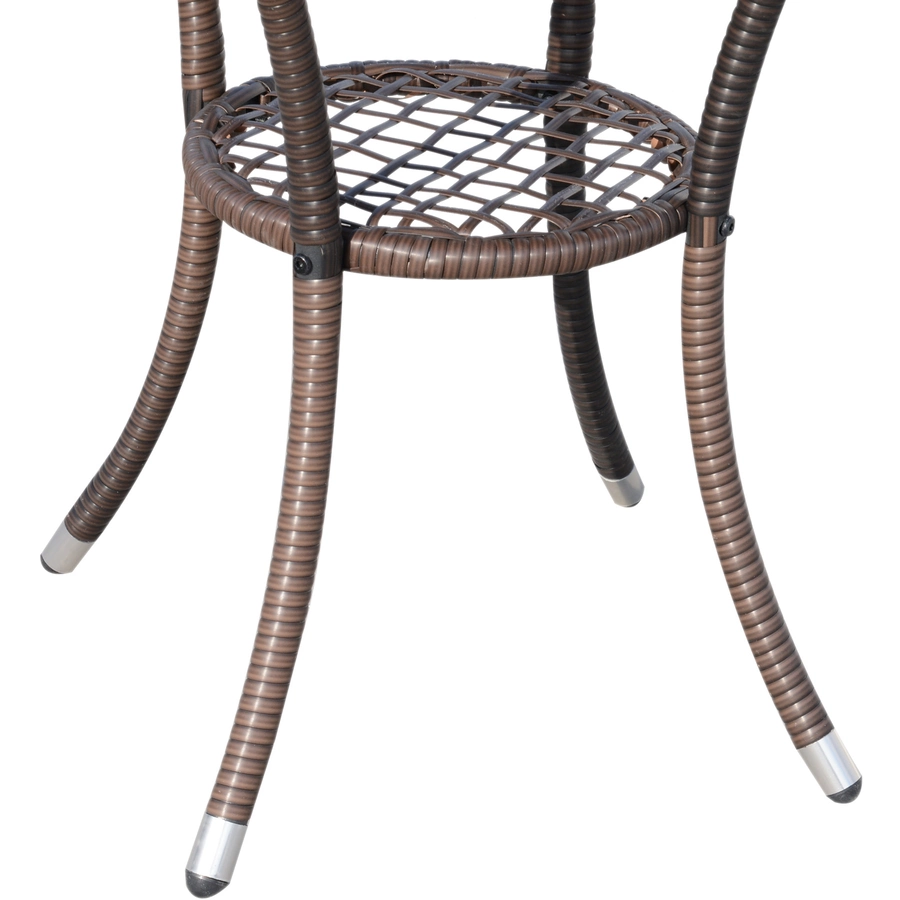 Outsunny Rattan-Sitzgruppe als 3-teiliges Set braun