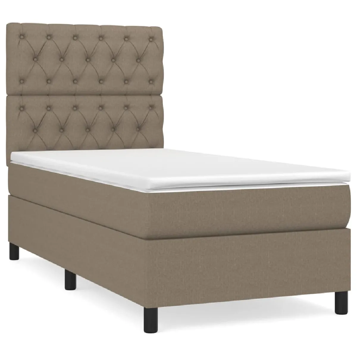 vidaXL Sommier à lattes taupe 80x200 cm