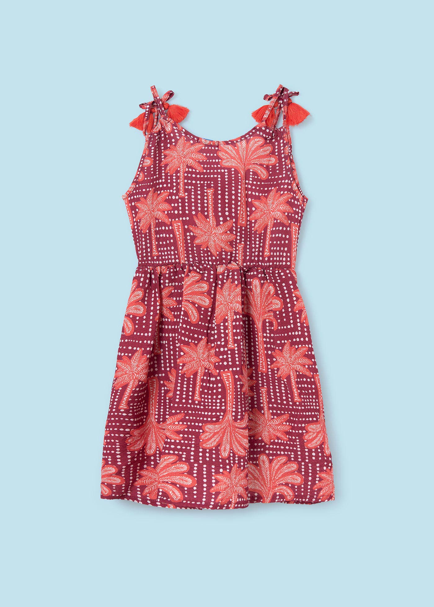 Vestido envelope estampado para menina