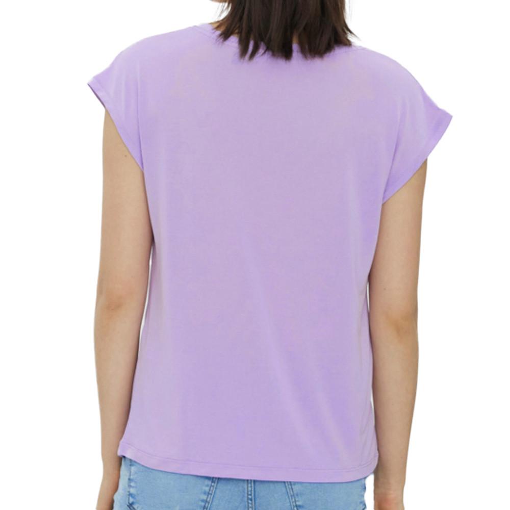 Vero Moda T-shirt Violet Femme Vero Moda Filli
