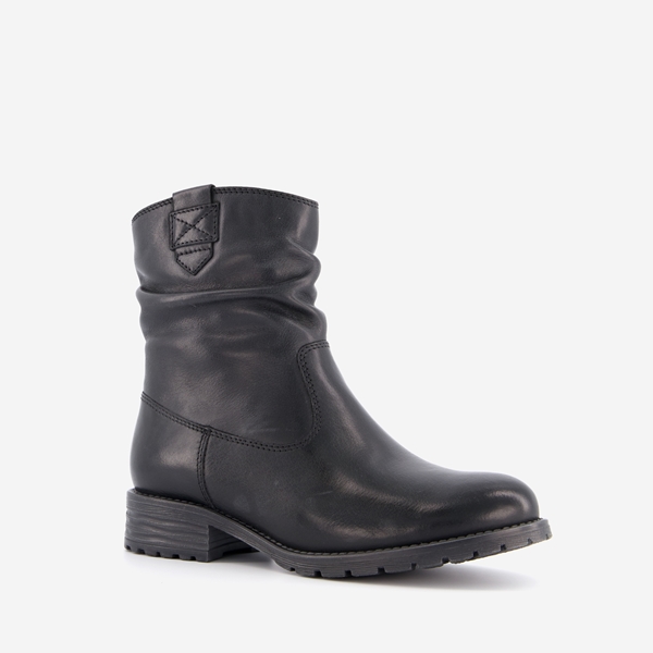 Hush Puppies gevoerde leren dames enkellaarsjes