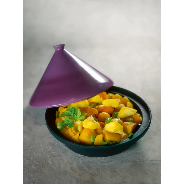 Tajine fonte 30 cm aubergine Mathon