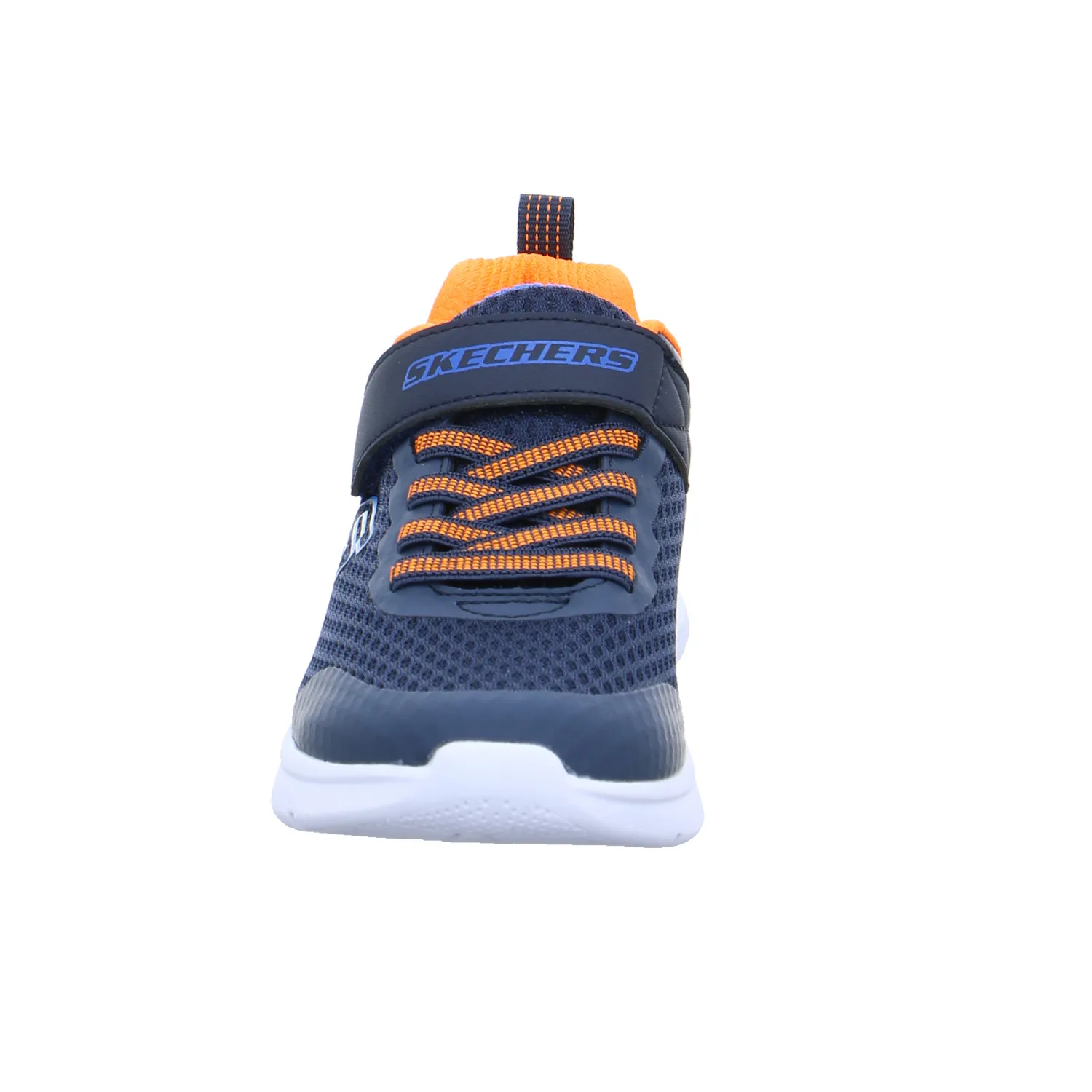 SKECHERS Jungen-Halbschuh Klett Blau Textil  Sneaker