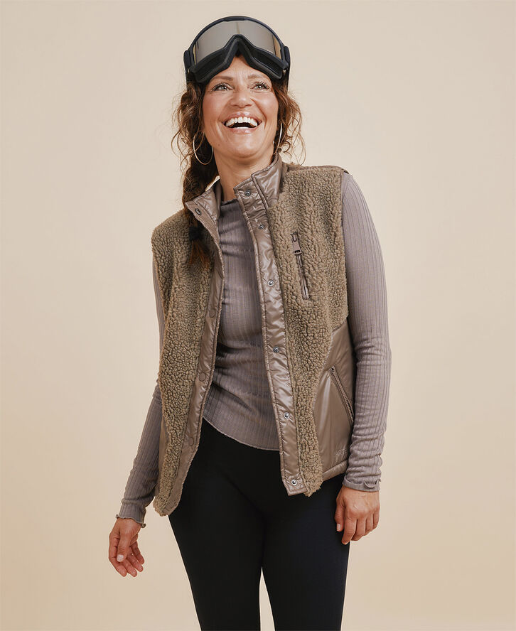 Cartel Copenhagen Glacier Fleece Vest - Hazel Lysebrun