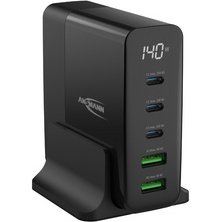 Chargeur de bureau USB DC5140PD, 5 ports, 140 watts