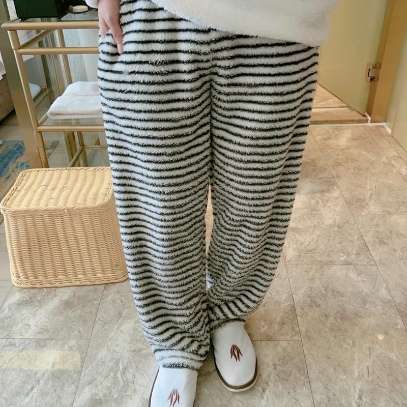 Dazzli - Fleece pyjamabroek met middelhoge taille