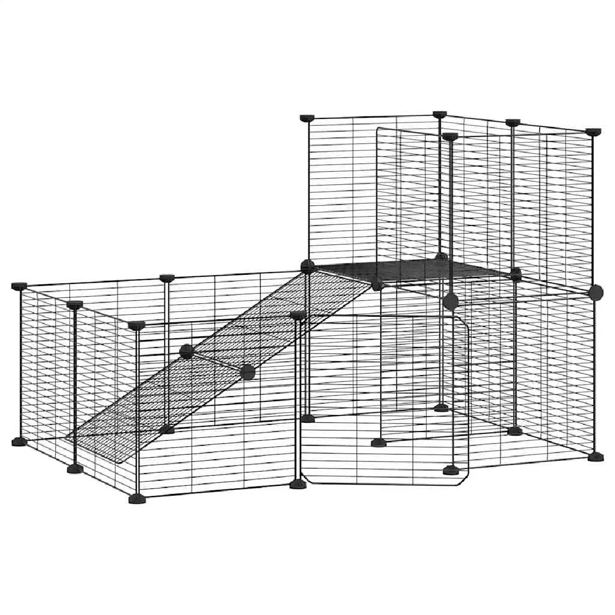 vidaXL Cage pour animaux 20 panneaux