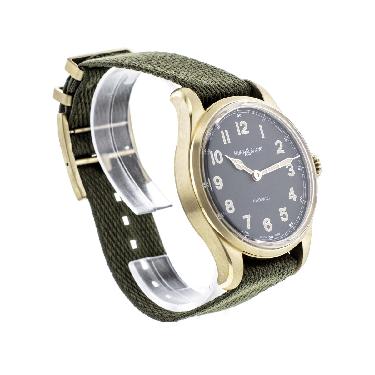 Montre d'occasion Montblanc 1858 homme automatique bronze bracelet nato