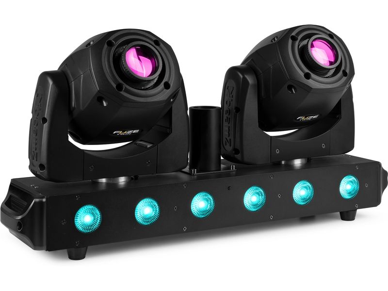 BeamZ Moving Head Fuze Twin Bar Partybar mit zwei leistungsstarken Moving Heads