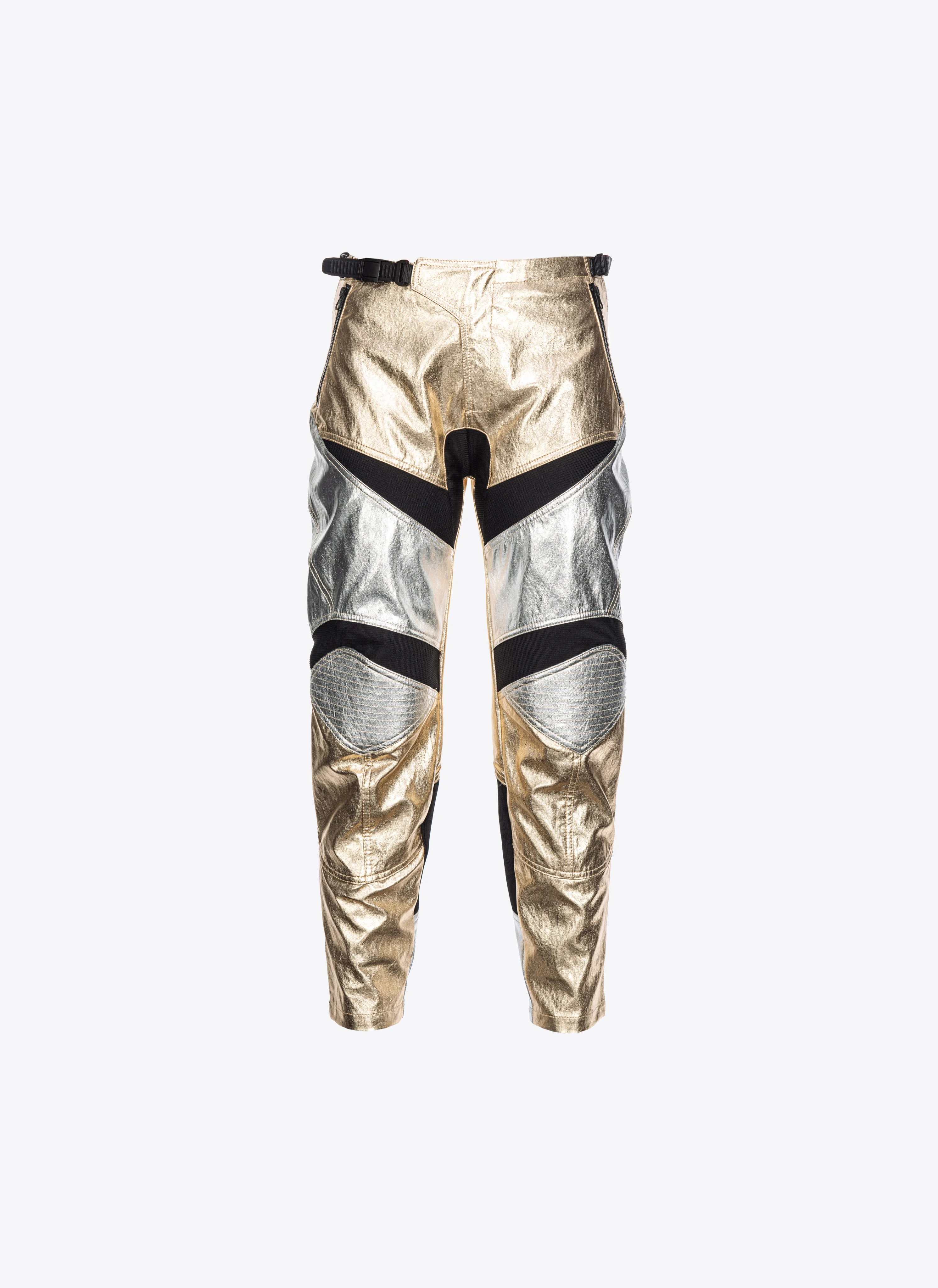 Pantalon biker lamé | Multicolore