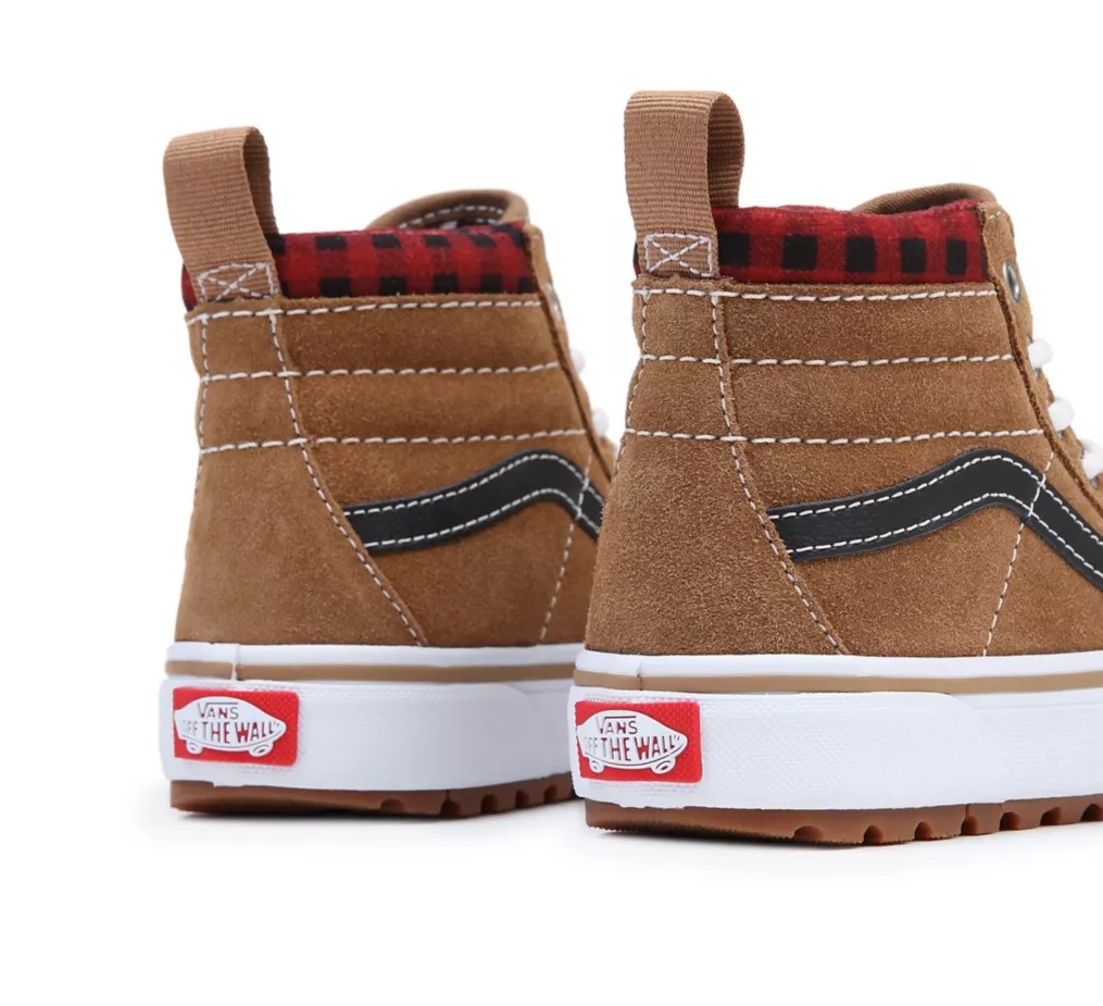 Vans Youth Sk8-Hi MTE-1 Plaid Brown Black 1 US