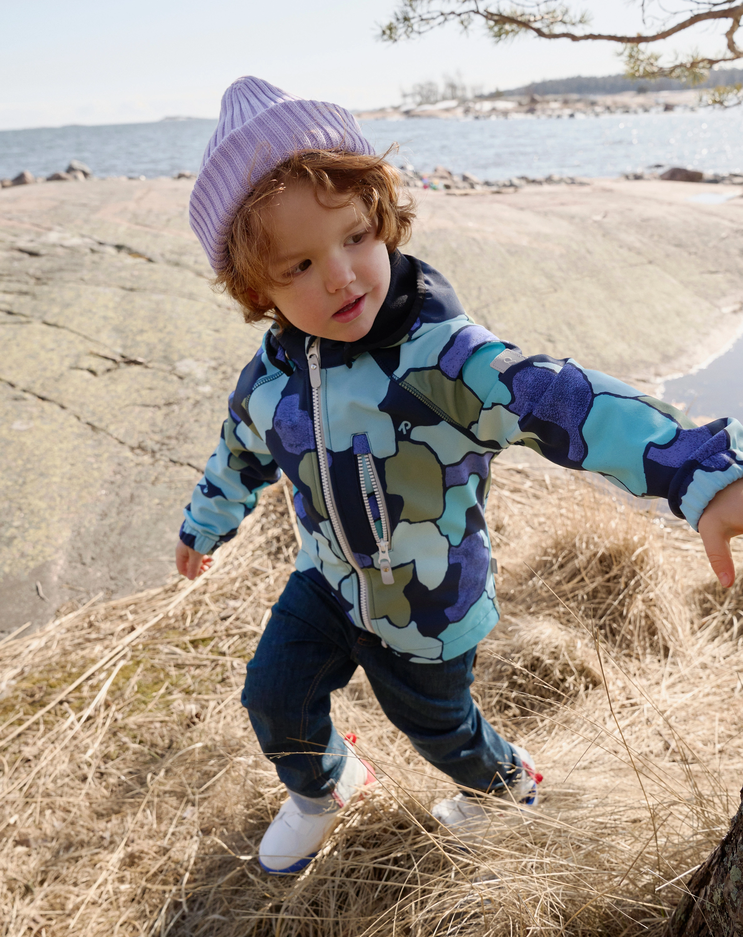 Softshelljacke VANTTI mit Innenfleece in navy