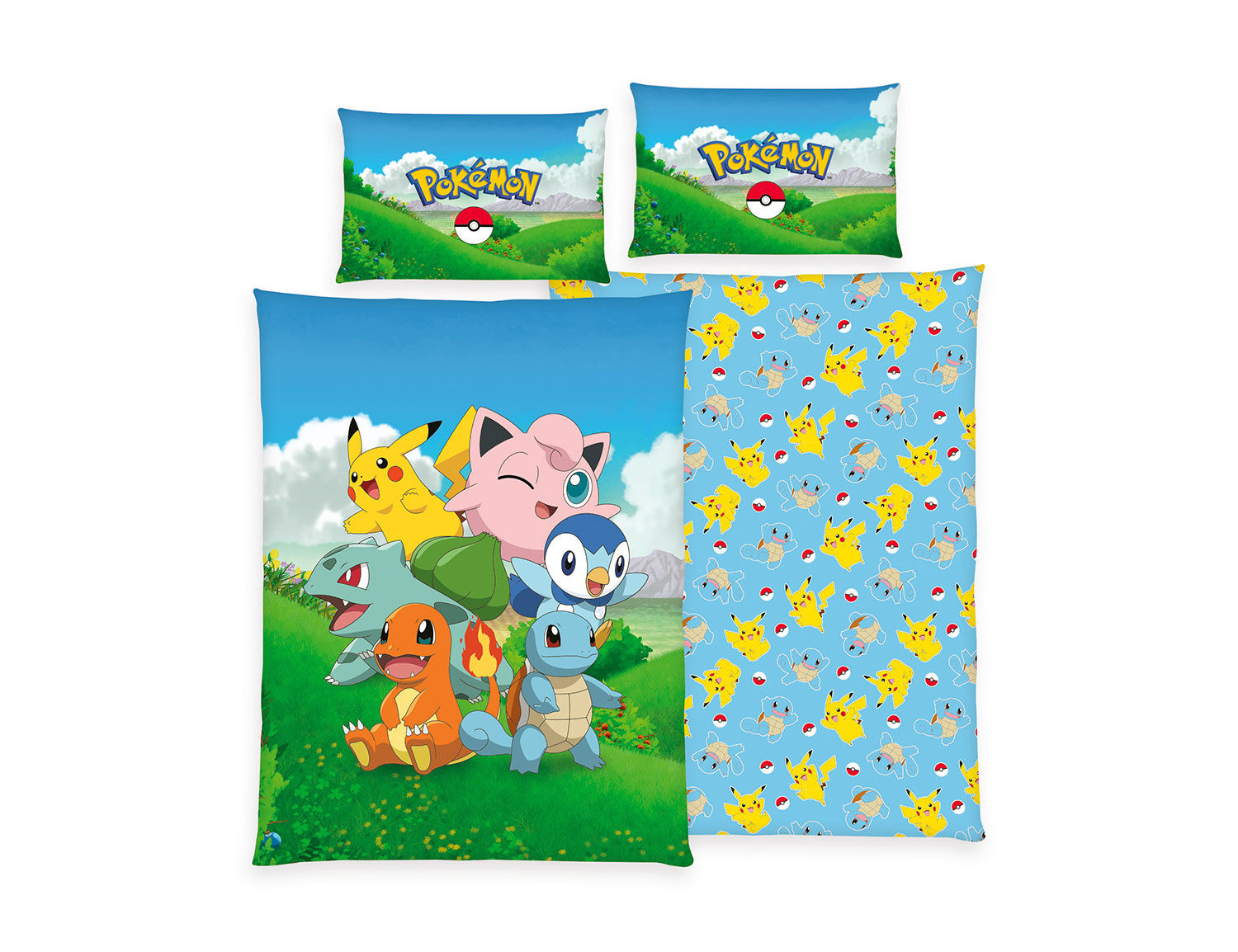 Bettwäsche mit Pikachu und seinen Freunden