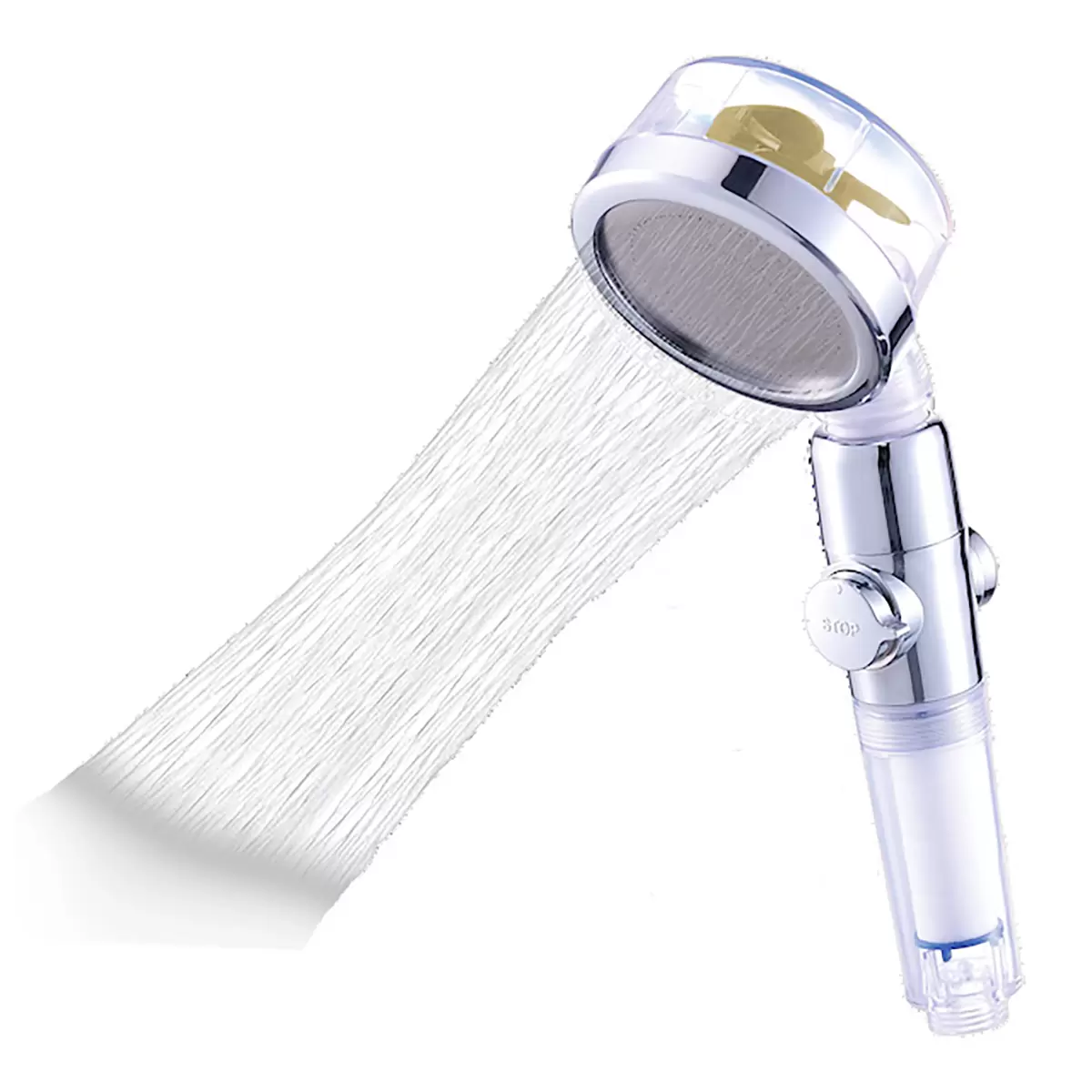 Duschkopf Aquadon EcoTornado silber,transparent