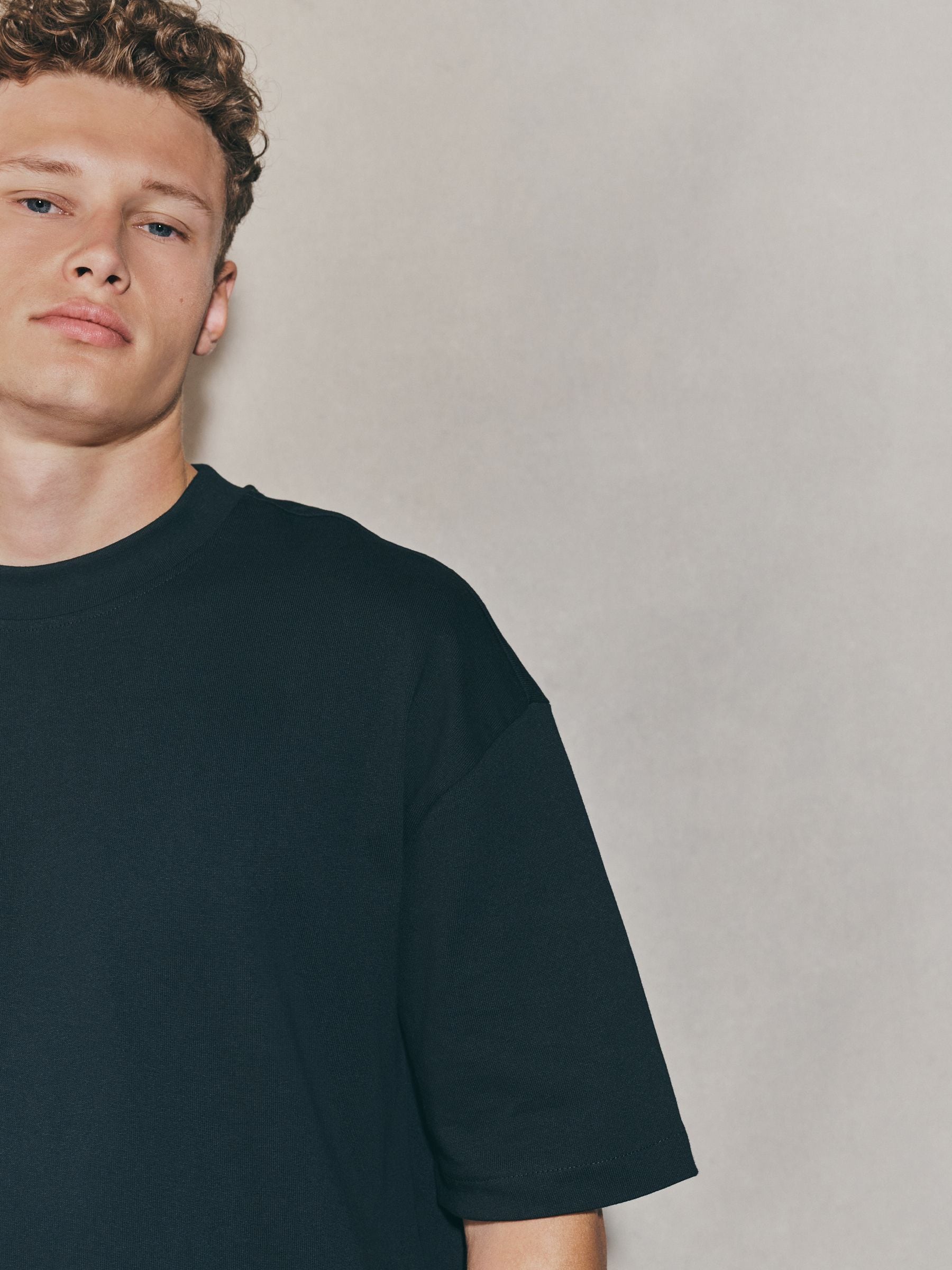 Zwart - Oversized maat. - EDIT zwaar T-shirt