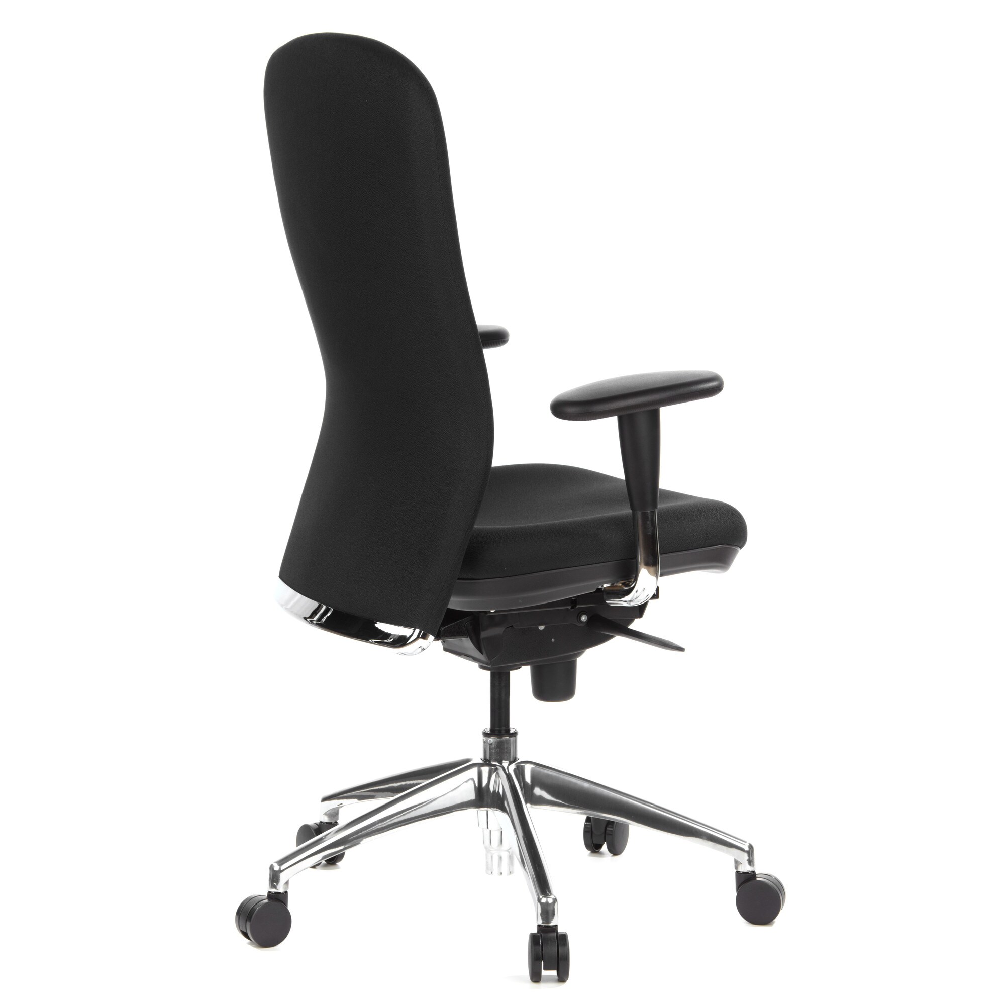 High End Bürostuhl HIGH-TEC Stoff mit Armlehnen (höhenverstellbar) hjh OFFICE