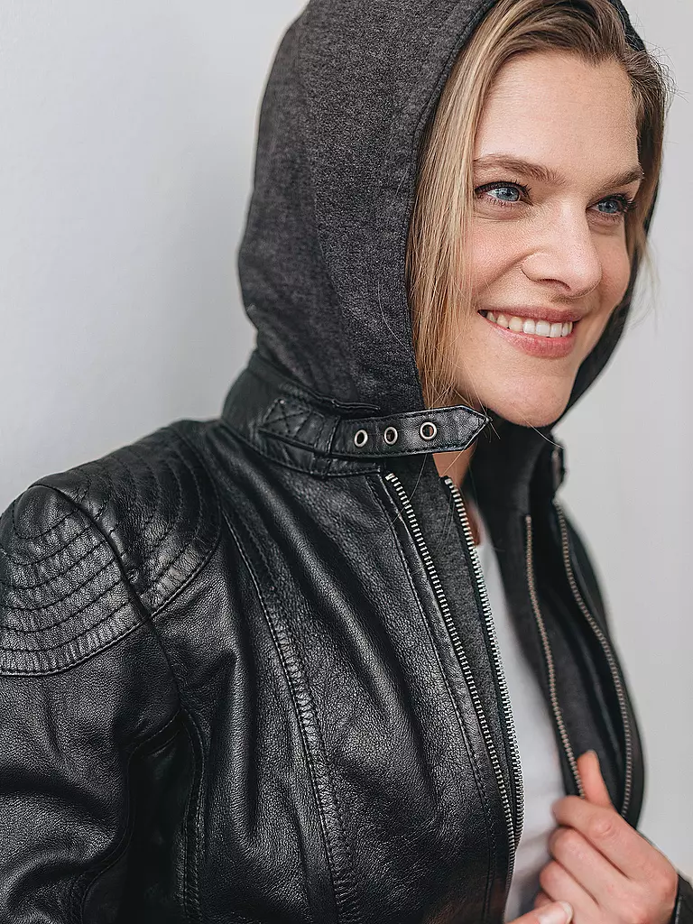 GIPSY BY MAURITIUS Lederjacke CACEY LEGV schwarz