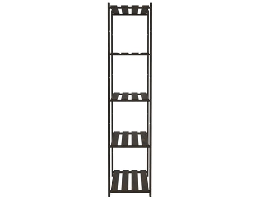 VIDAXL - Etagère Support de rangement à 5 niveaux noir 80x38x170 cm bois pin
