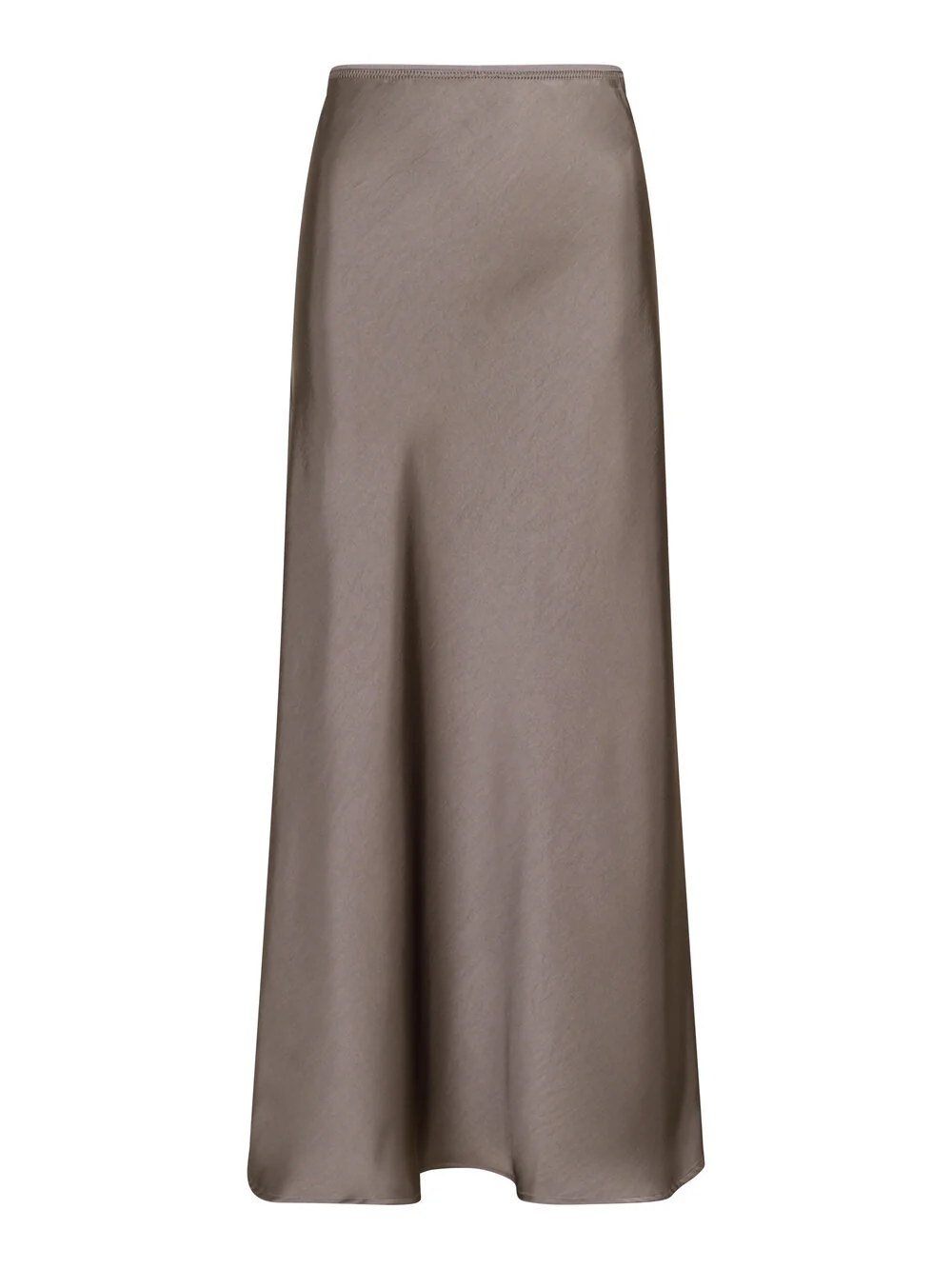 Neo Noir  Vicky Heavy Sateen nederdel - Warm Grey