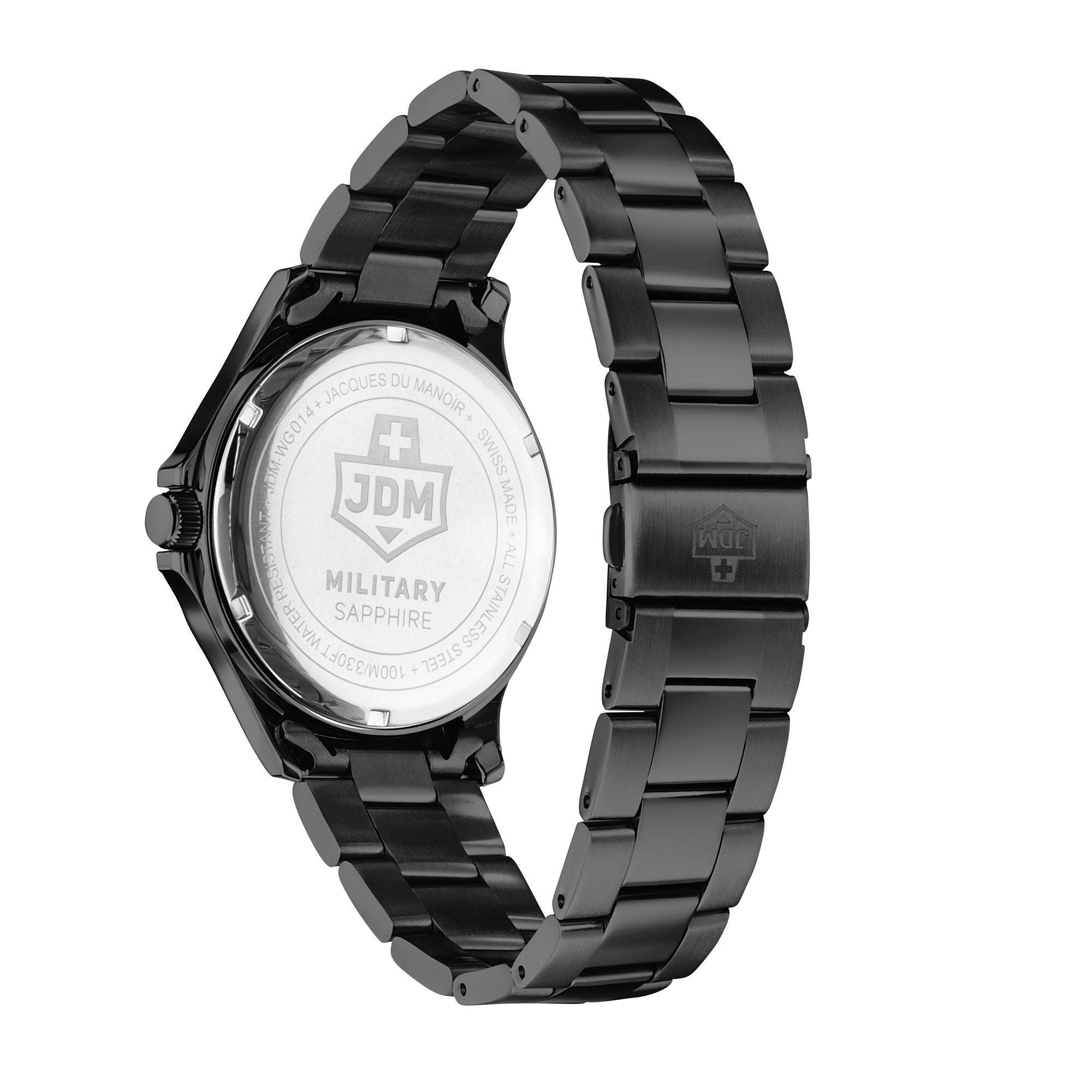 JDM Military Herren Armbanduhr Alpha Big Date 2021 Edelstahl JDM-WG014-04