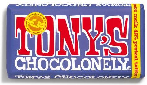 Tony's Chocolonely melk pretzel toffee 180 gr