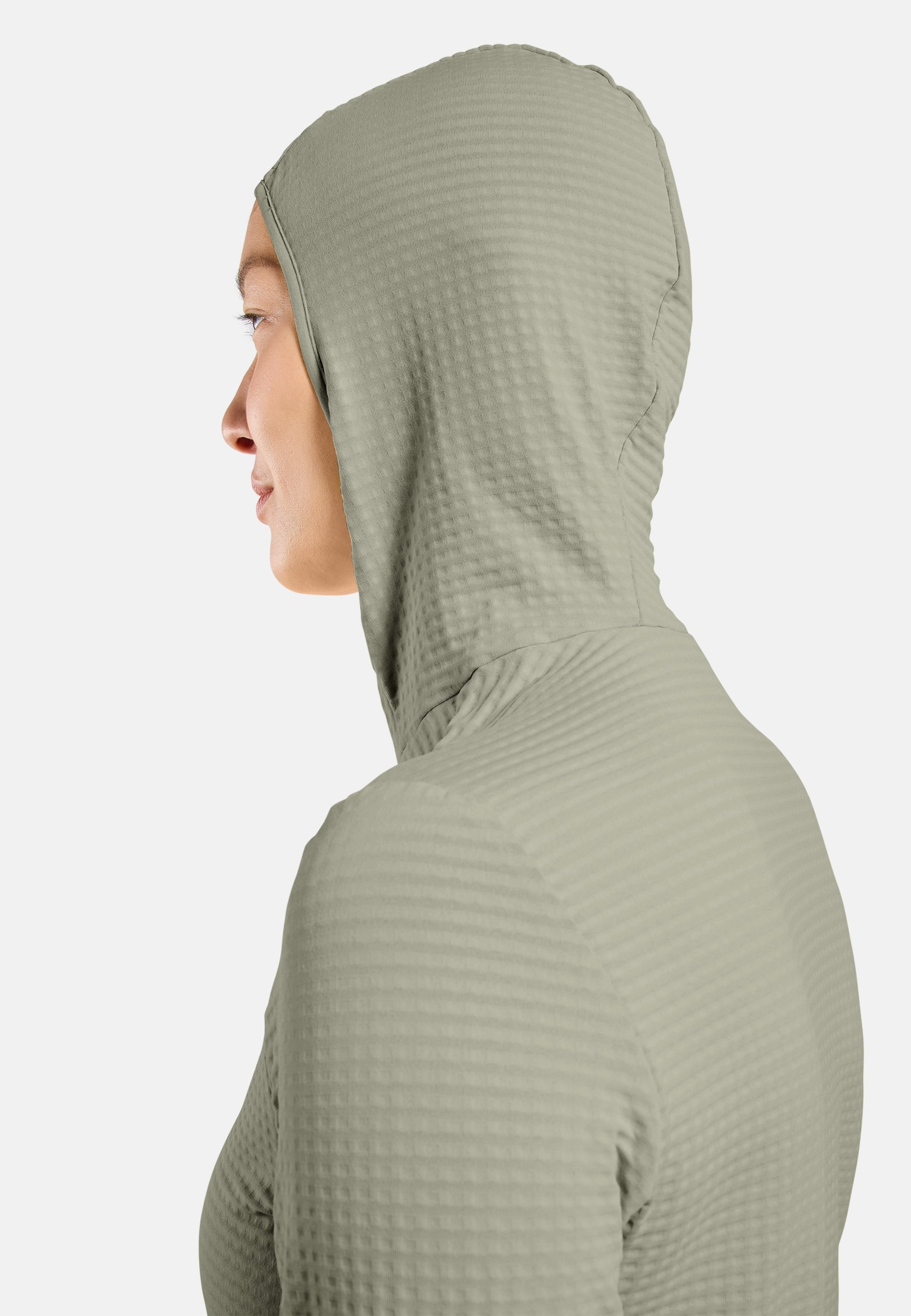 Essentials Thermal Laufhoodie in shadow