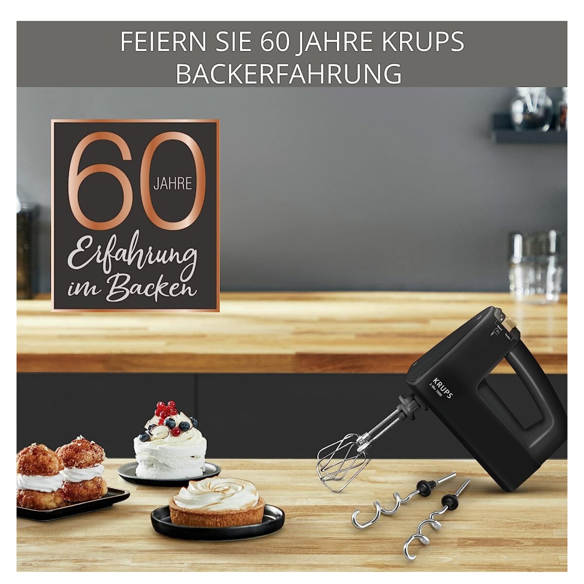 Krups 3 Mix 7000 F6085811 Edition Handmixer black
