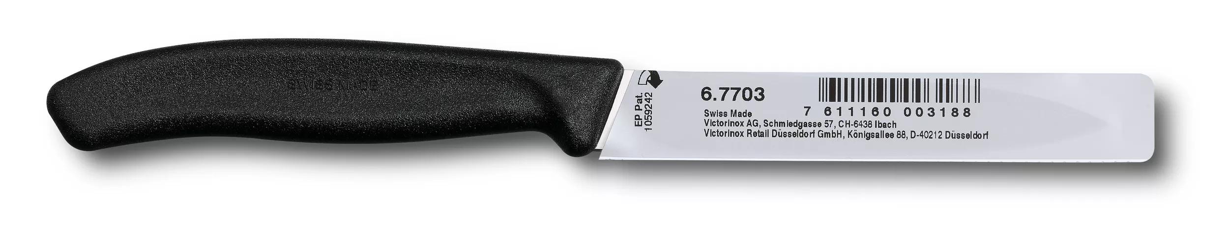 Swiss Classic Gemüsemesser-schwarz