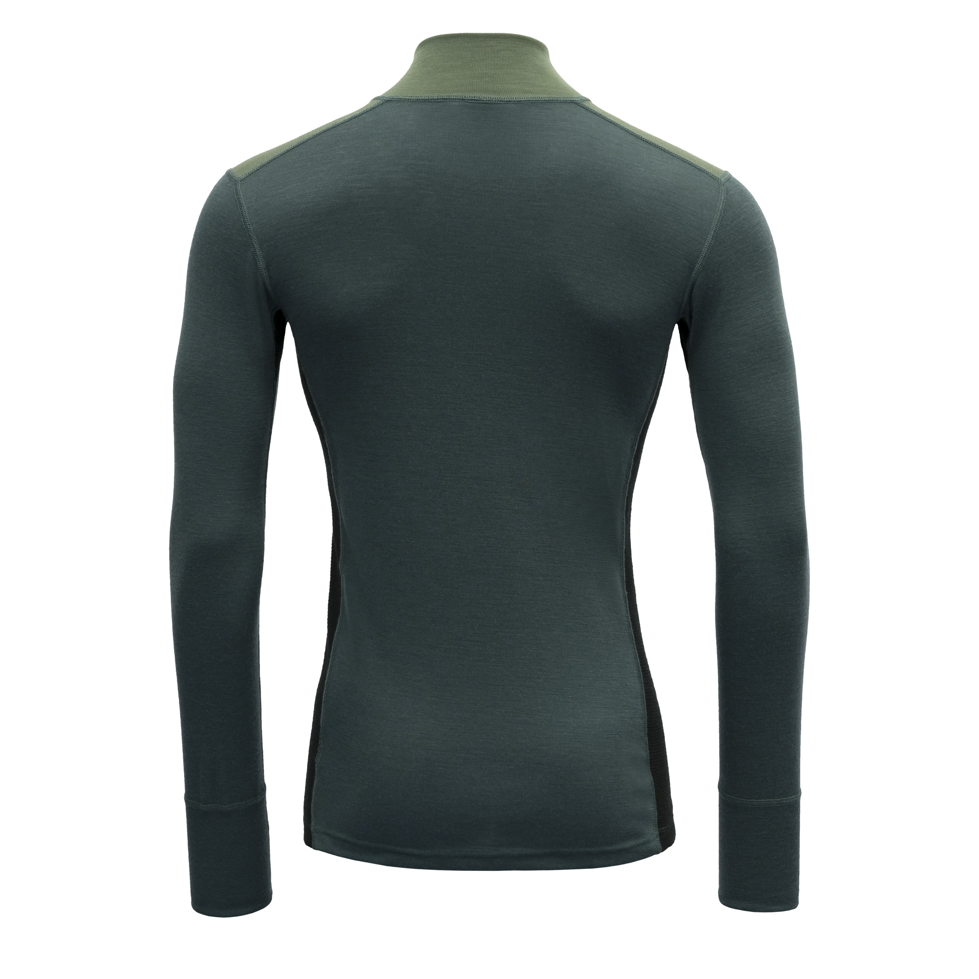 Lauparen Merino 190 Zip Neck Herre Forest/Woods/Black
