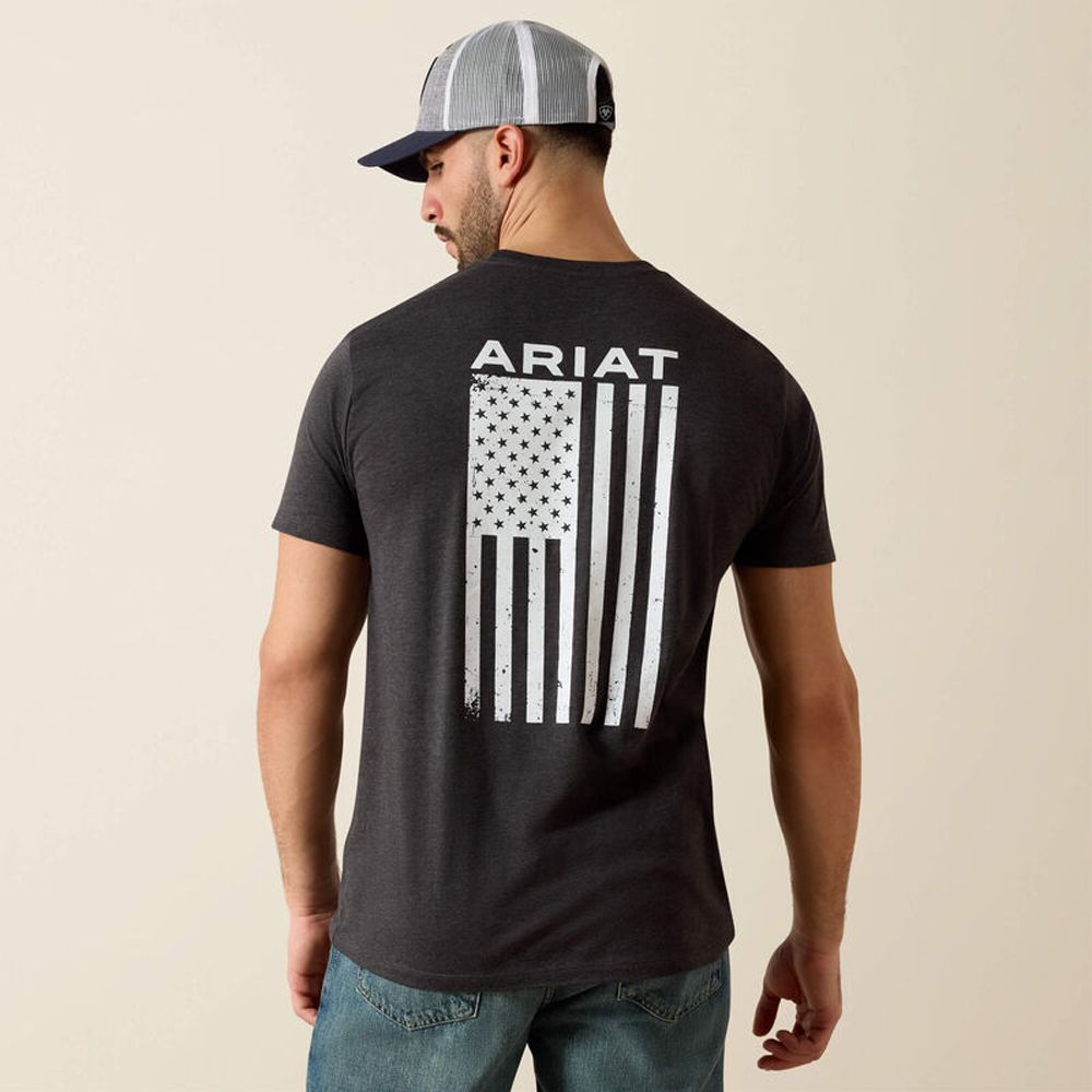 Ariat mens Freedom T-Shirt Charcoal