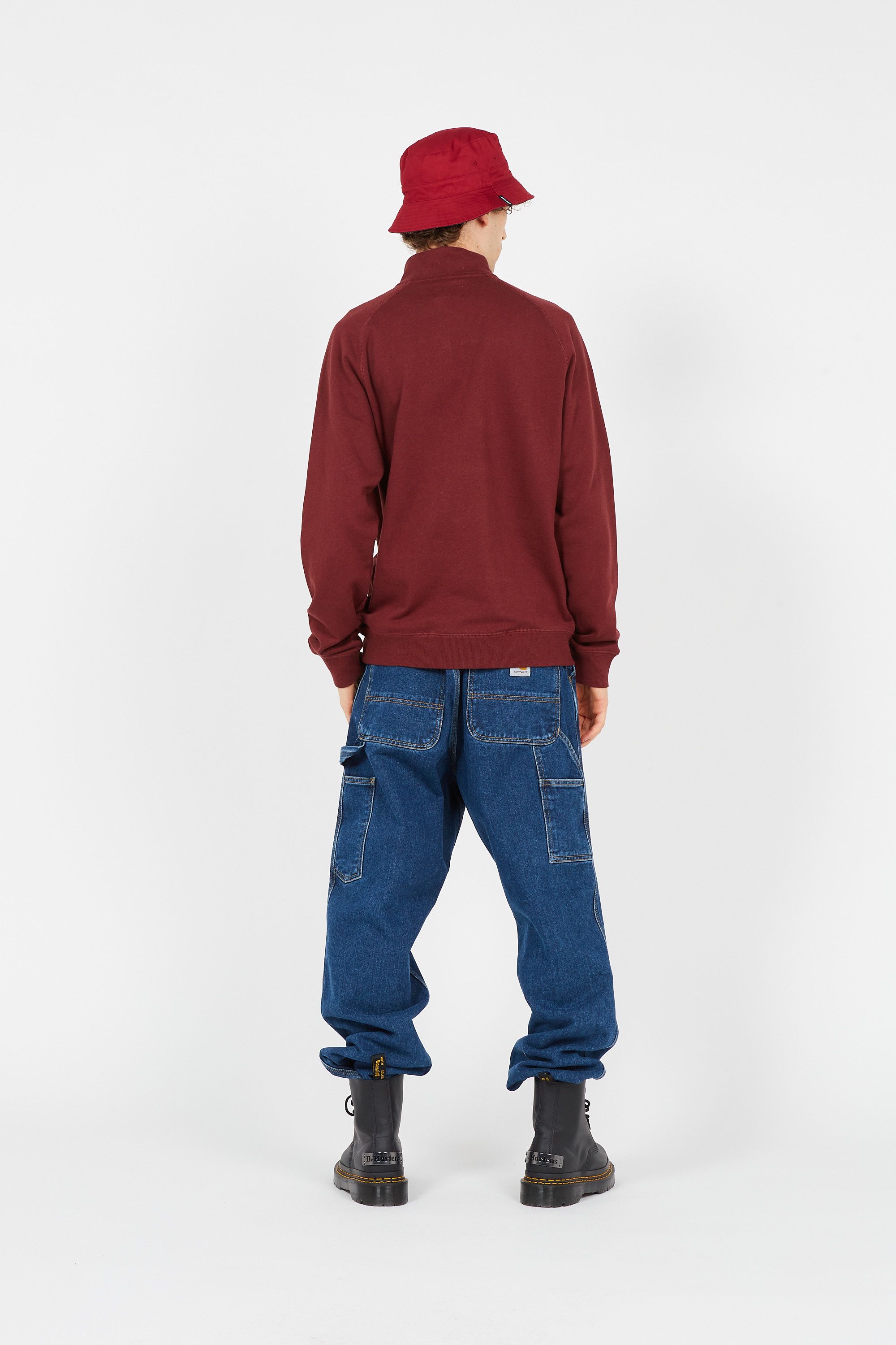 FARAH Sweat zippé JIM Rouge