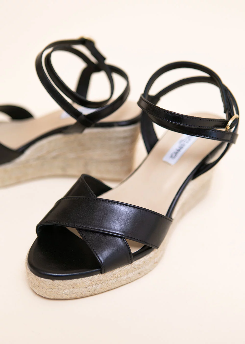 COMPENSE PONCELET CUIR NOIR