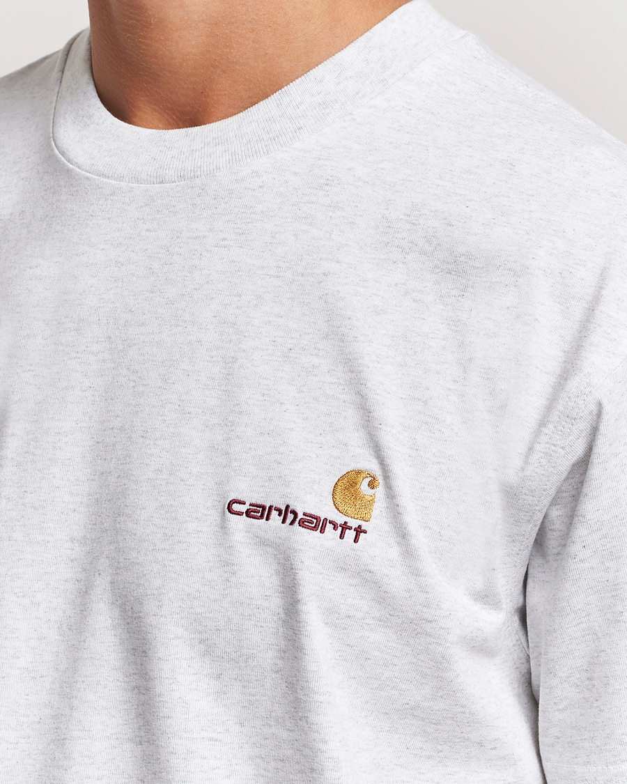 Carhartt WIP American Script Short Sleeve T-Shirt Ash Heather