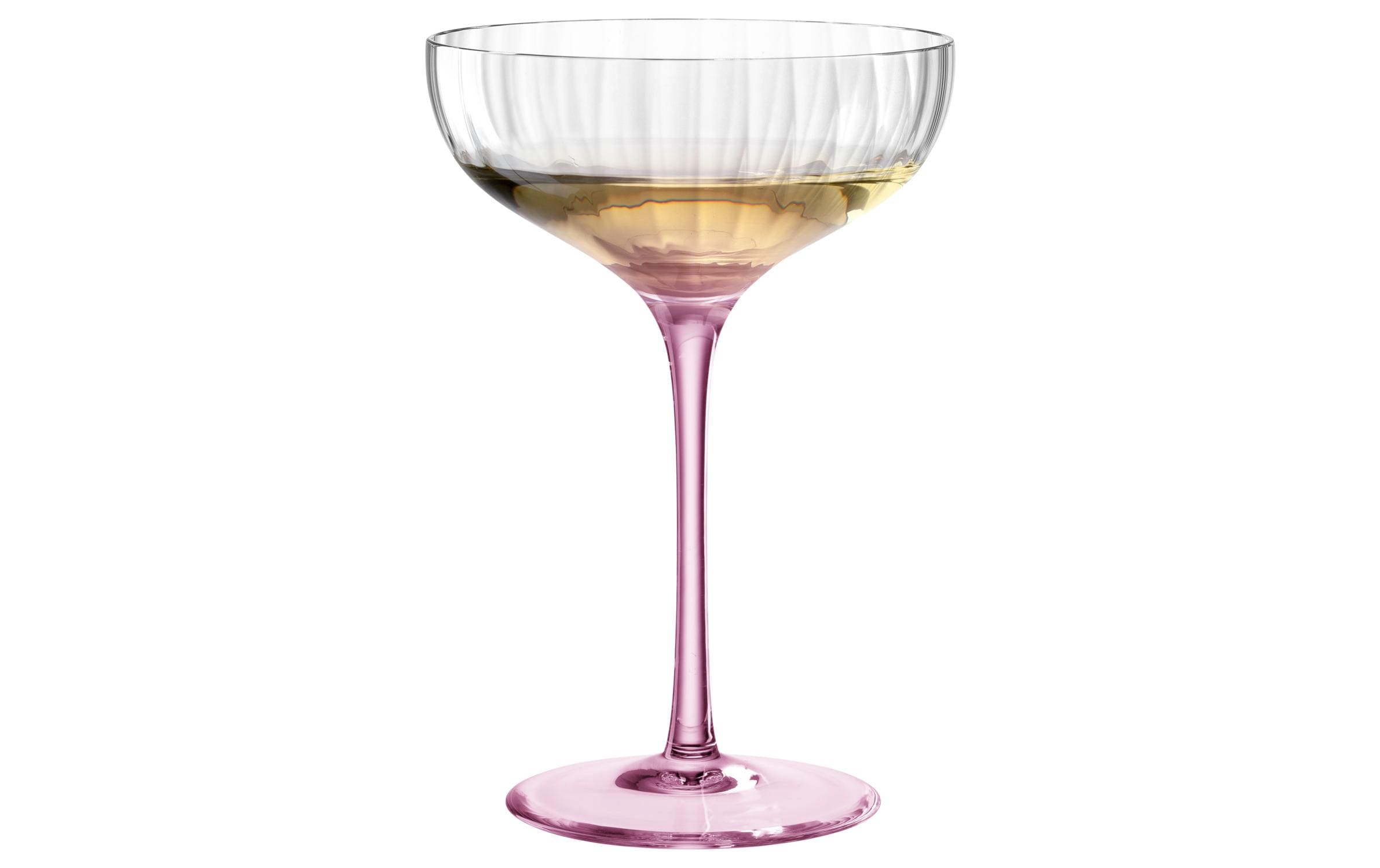 Champagnerglas Poesia 260 ml, 6 Stück, RosaGläser geeignet für Champagner oder Schaumweine