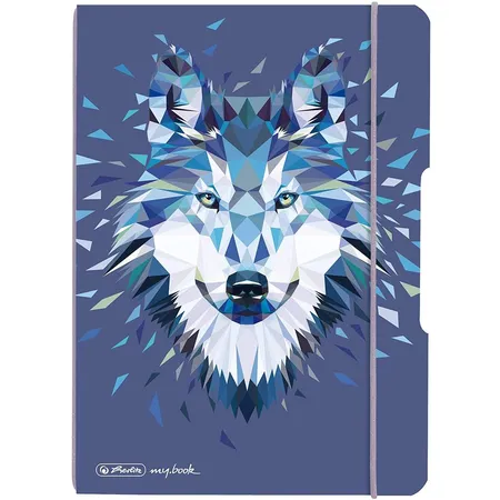 Herlitz Notizheft Wild Animals - Wolf, flexibel, A5, gepunktet, 40 Blatt, PP