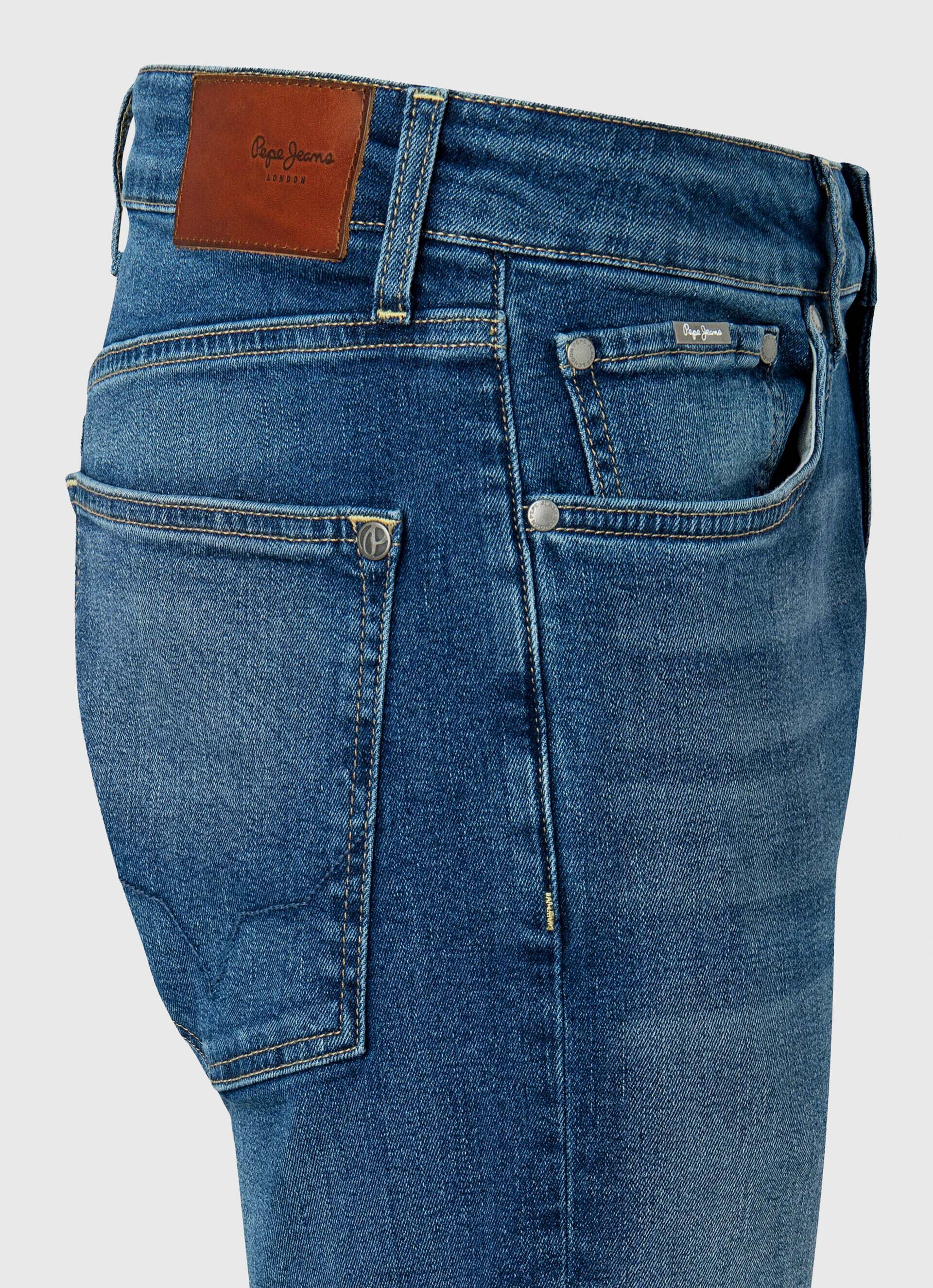 Calça jeans Stanley, corte e cintura regulares - jeans