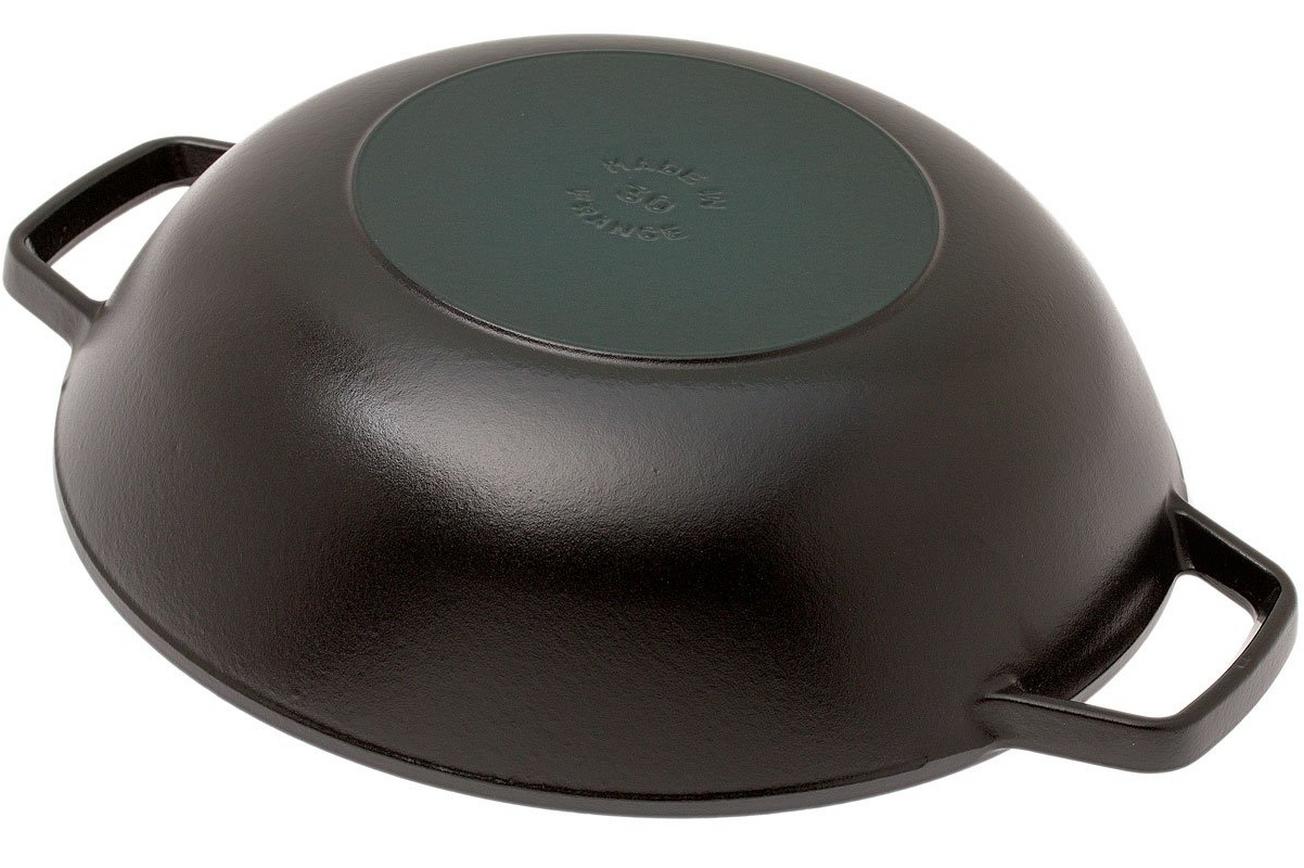 Staub kleine wokpan 30 cm, 4,4L, zwart
