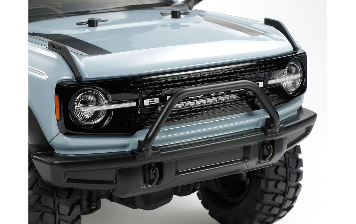 Scale Crawler Ford Bronco 2021, CC-02, Blau, Bausatz, 1:10<br>CC-02 basierter Offroader mit Blaugrau lackierter Ford Bronco 2021 Karosserie