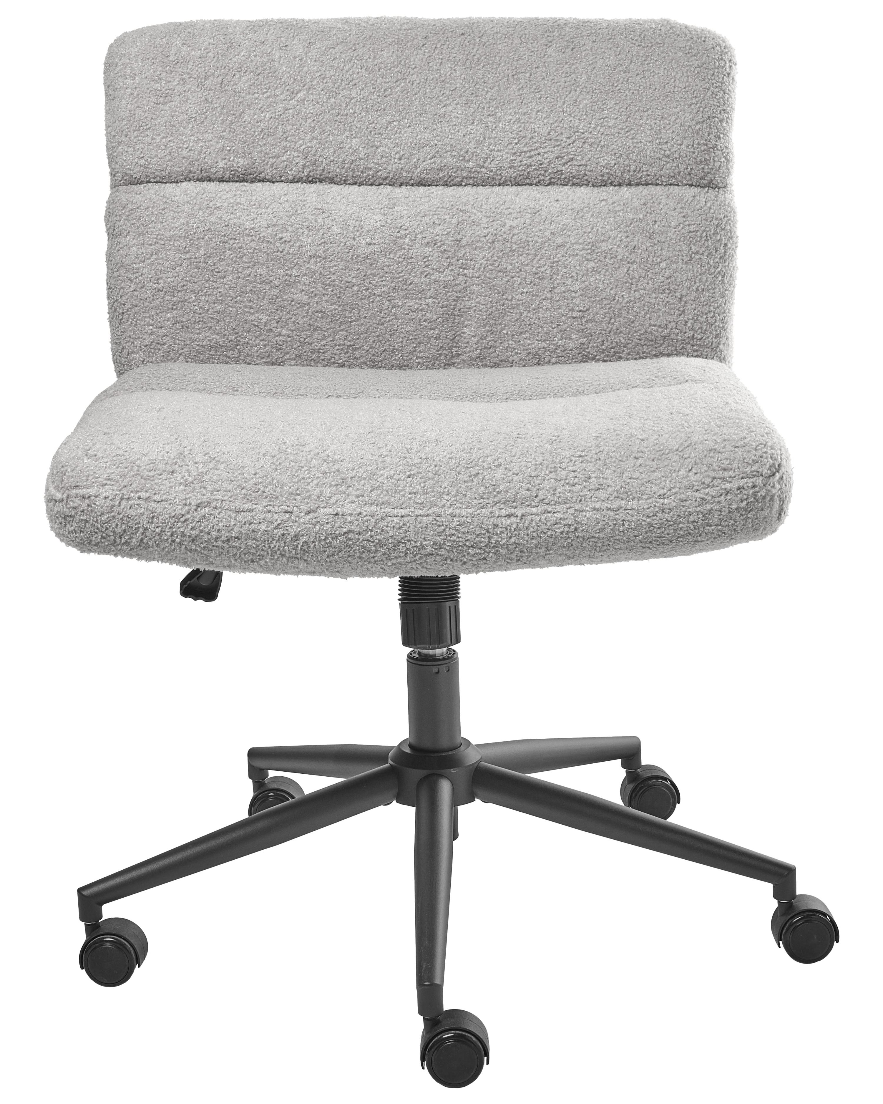 Bureaustoel CATLIN Bouclé Lichtgrijs