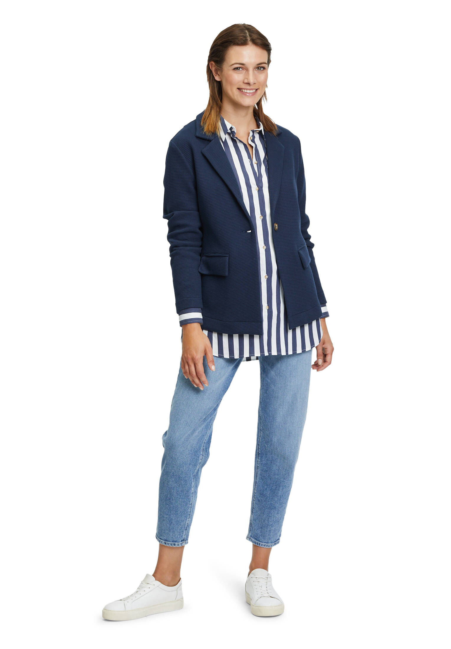 Betty & Co| Damen Sweatblazer mit Taschen