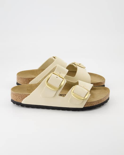 Birkenstock Arizona Big Buckle Pantoletten in Beige