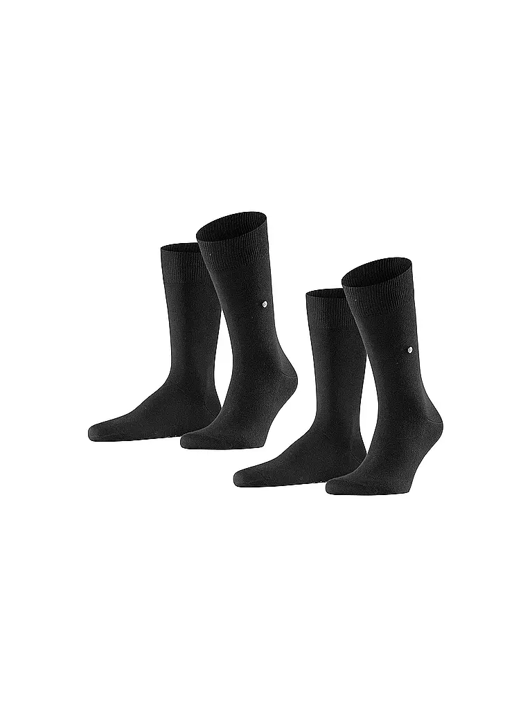 BURLINGTON Herren Socken EVERYDAY 2-er Pkg. 40-46 black schwarz