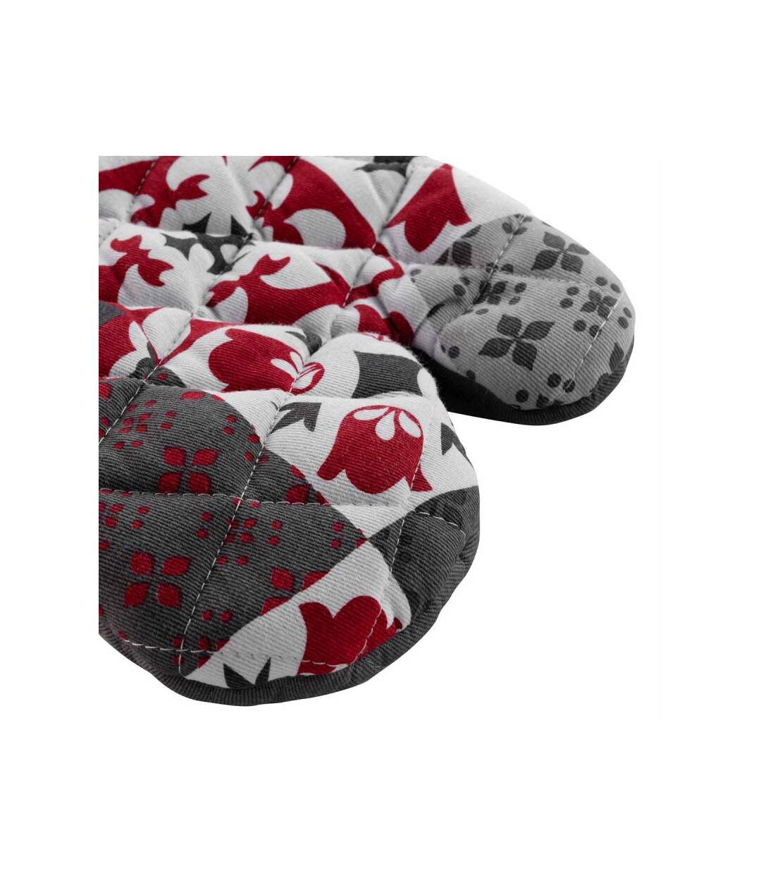 Gant de Cuisine Credence 30cm Gris & Rouge