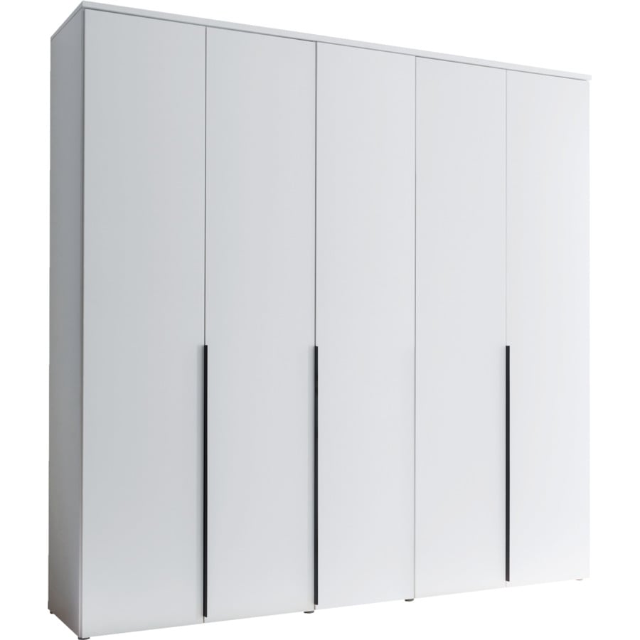 Drehtürenschrank Kevo Dekor 225 x 225 x 52 cm, mit Spiegel weiss