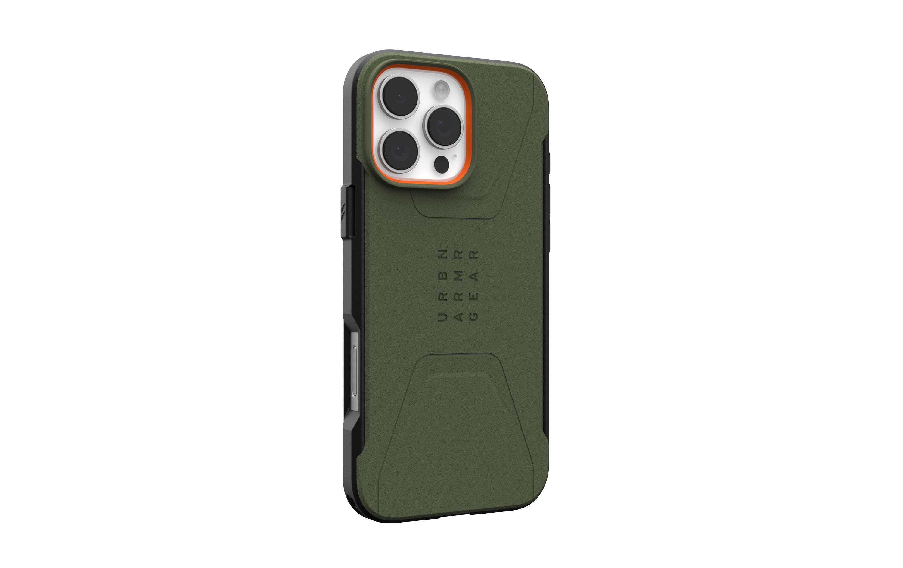 Back Cover Civilian Case iPhone 16 Pro Max Olive DrabSchutzhülle für das Apple iPhone 16 Pro Max