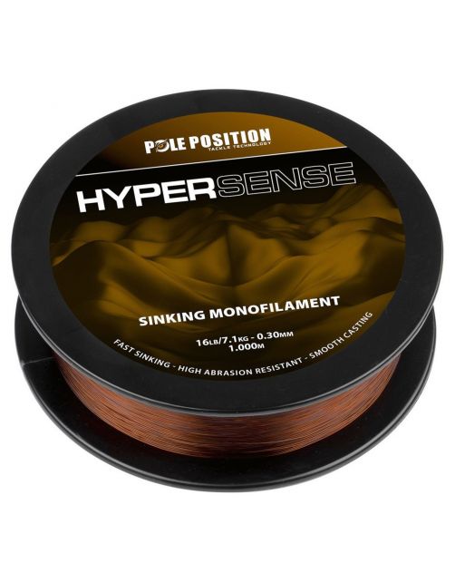 Pole Position Hydrosilk Mono 0.30mm 1000m Brown\/Black - Vislijn -