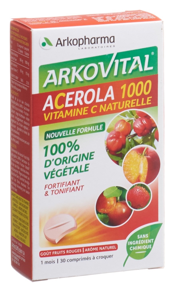 ARKOVITAL Acerola Arkopharma 1000 mg<br>30 Stück, Tablette