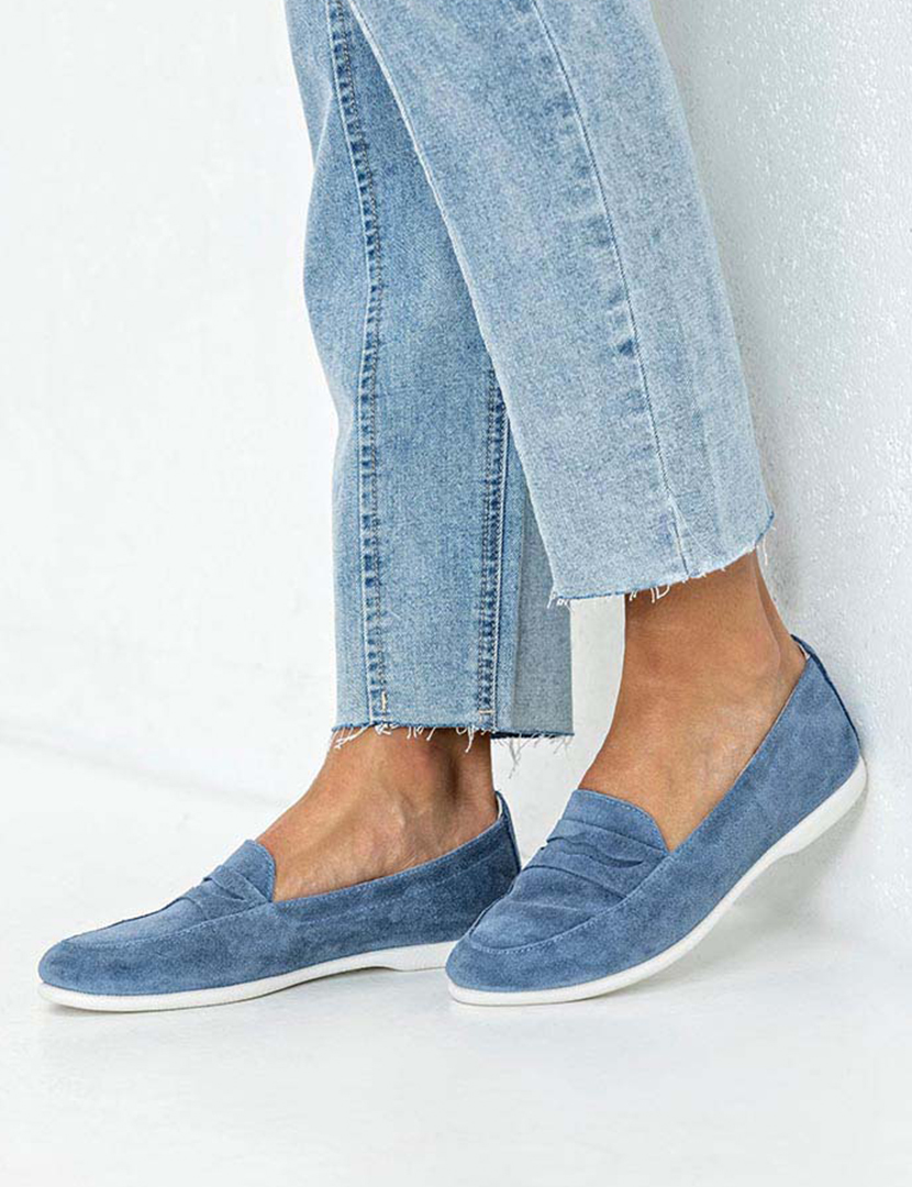 Ladies' Blue Loafers
