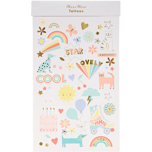 Meri meri tattoos zomer icoon